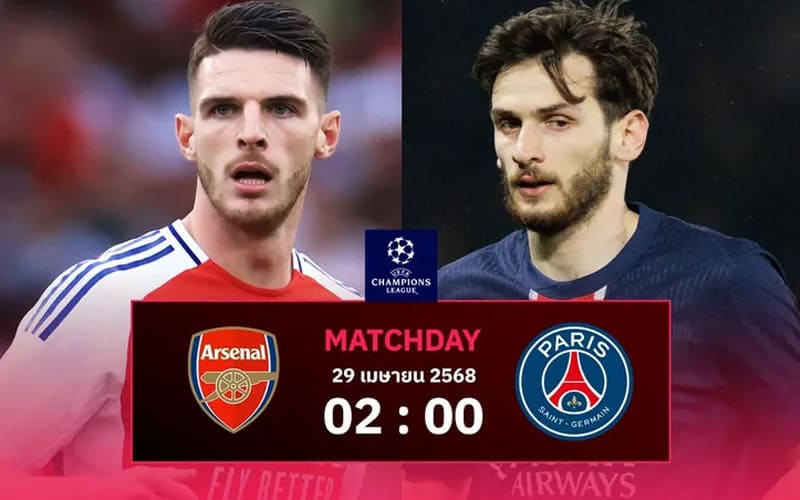 ราคาบอลวันนี้ อาร์เซนอล พบ เปแอสเช ucl